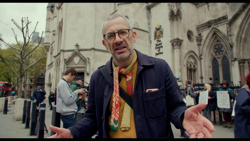 Tim Crosland outside The Royal Courts of Justice