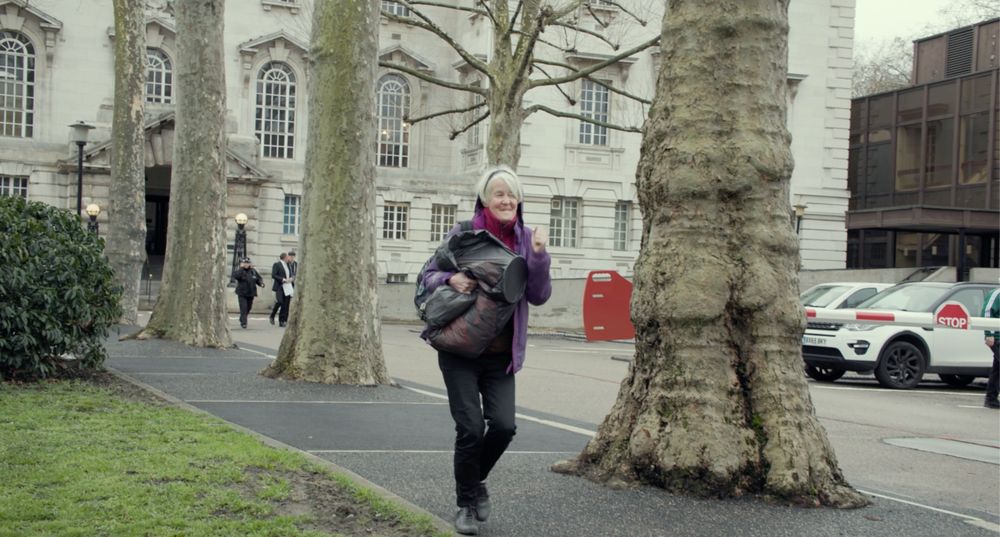 Trudi Warner leaving court